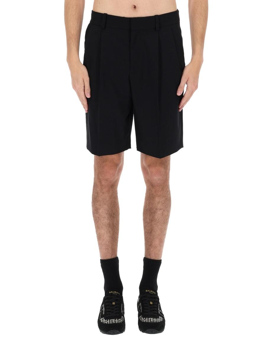 Balmain Men Wool Tailored Shorts BALMAIN