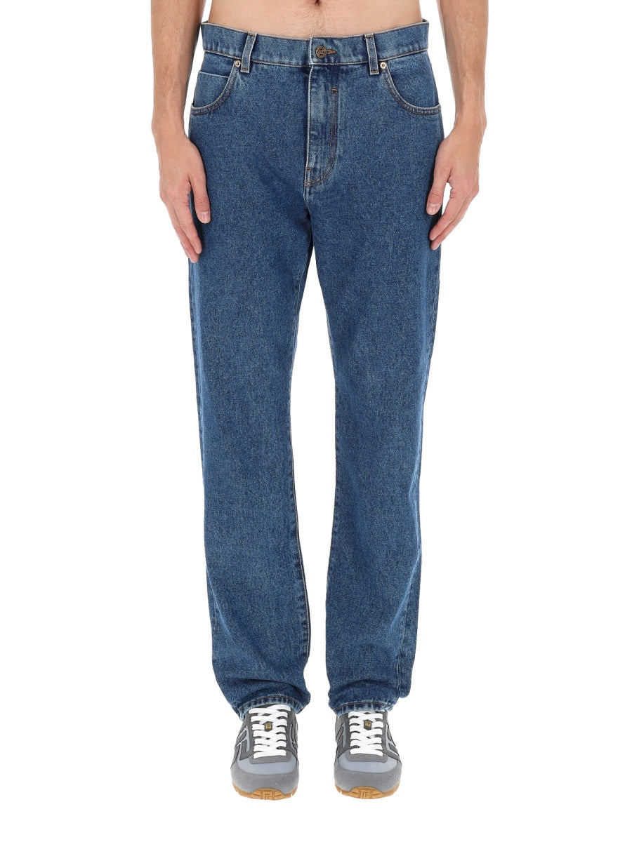 Balmain Men Straight Denim Jeans