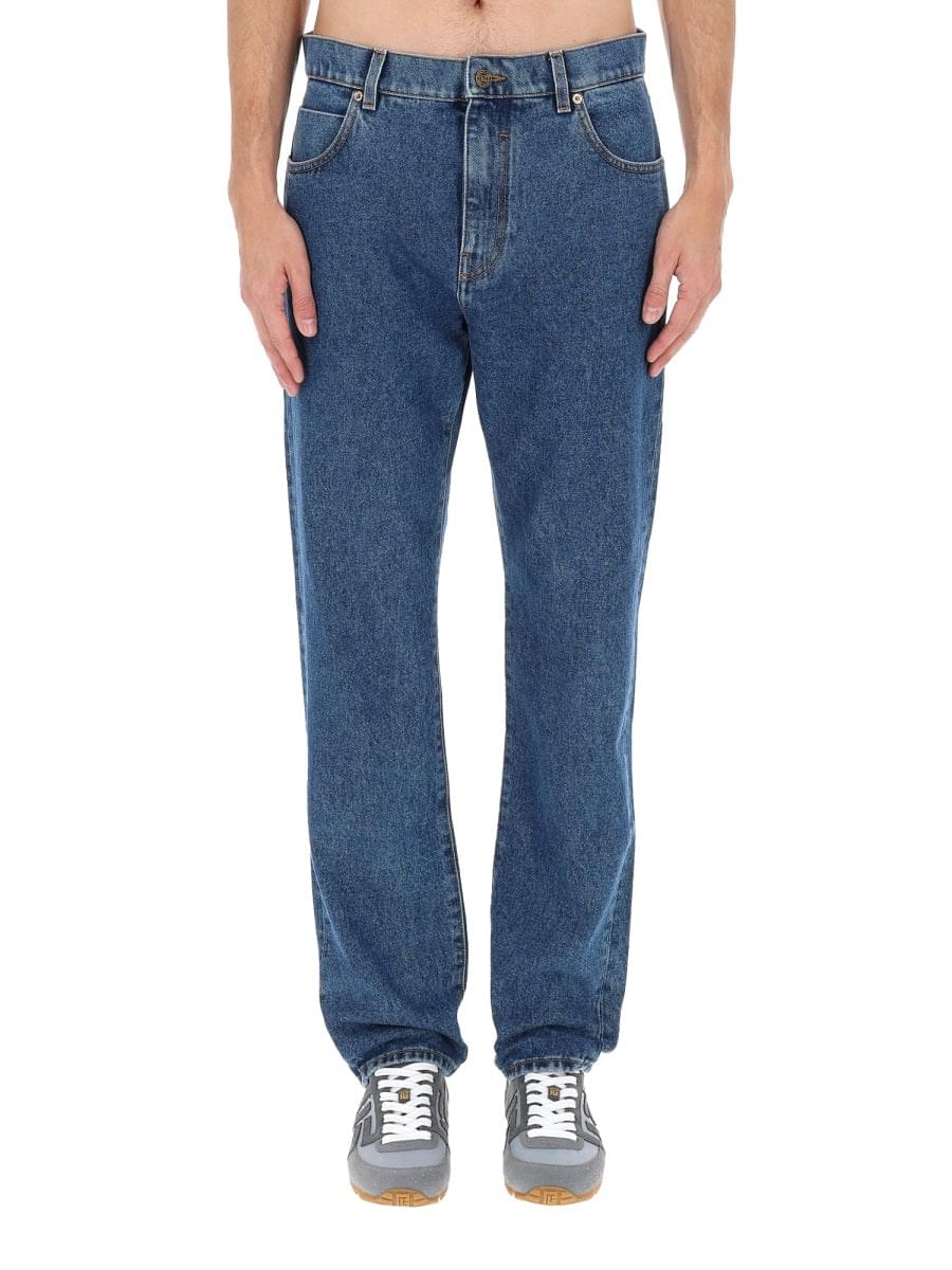 Balmain Men Straight Denim Jeans BALMAIN