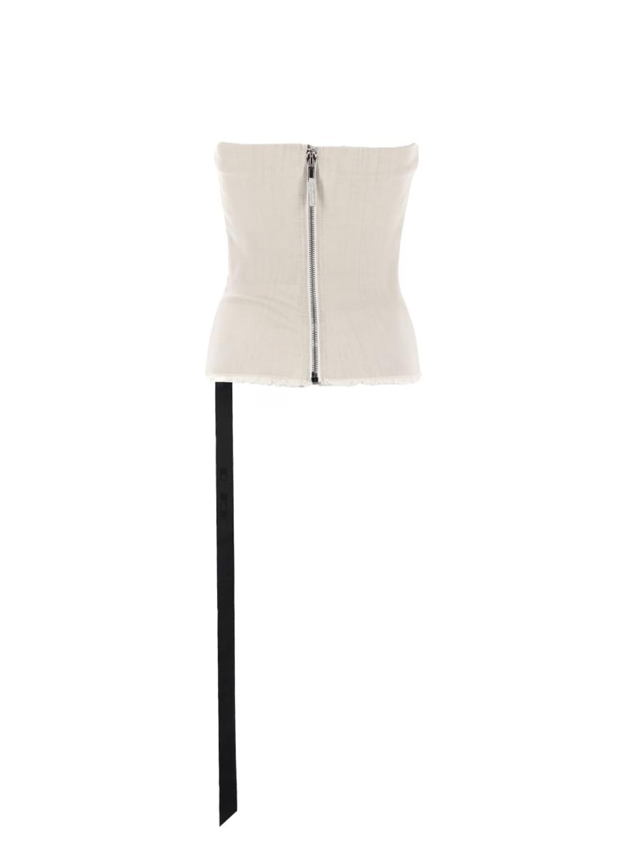 Rick Owens Drkshdw Women Denim Bustier Top RICK OWENS