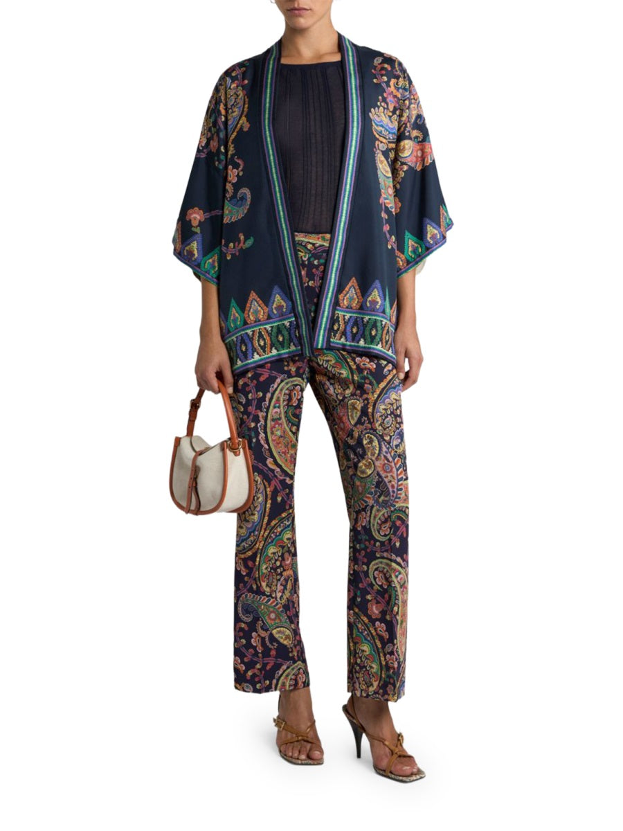 Etro Women Paisley Foliage "Bootcut" Pants ETRO