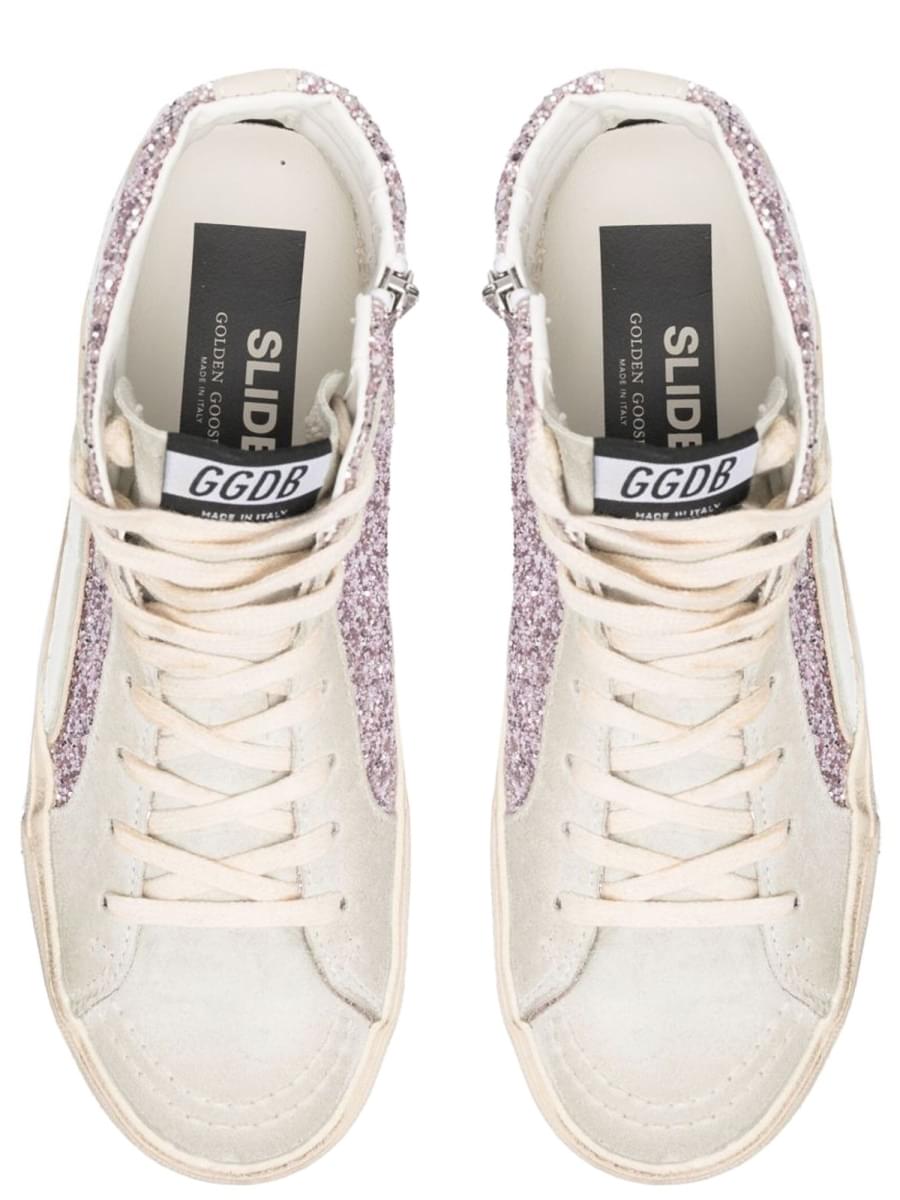 Golden Goose Women Sneaker With Glitter And Zipper GOLDEN GOOSE