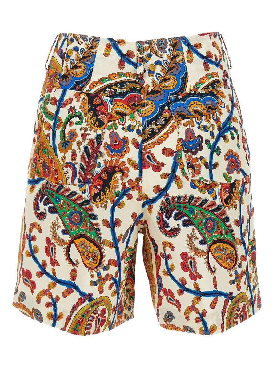 Etro Women Floral Paisley Print Shorts ETRO