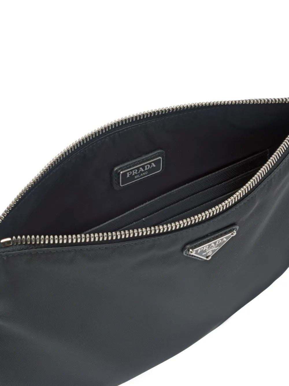 Prada Men Re-Nylon And Saffiano Leather Pouch PRADA