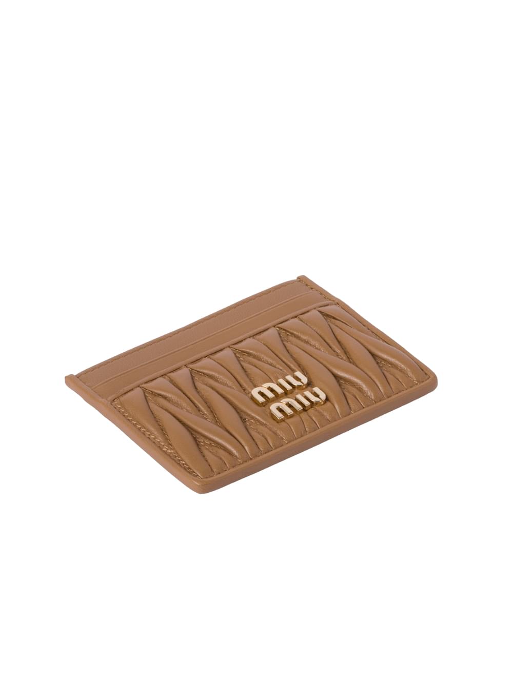 Miu Miu Women Matelassé Nappa Leather Card Holder MIU MIU