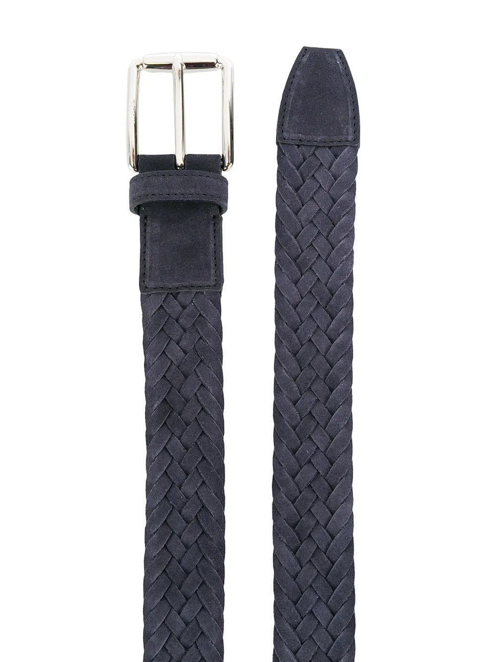 Tod's Men Woven Suede Belt With Branded Metal Buckle TOD'S
