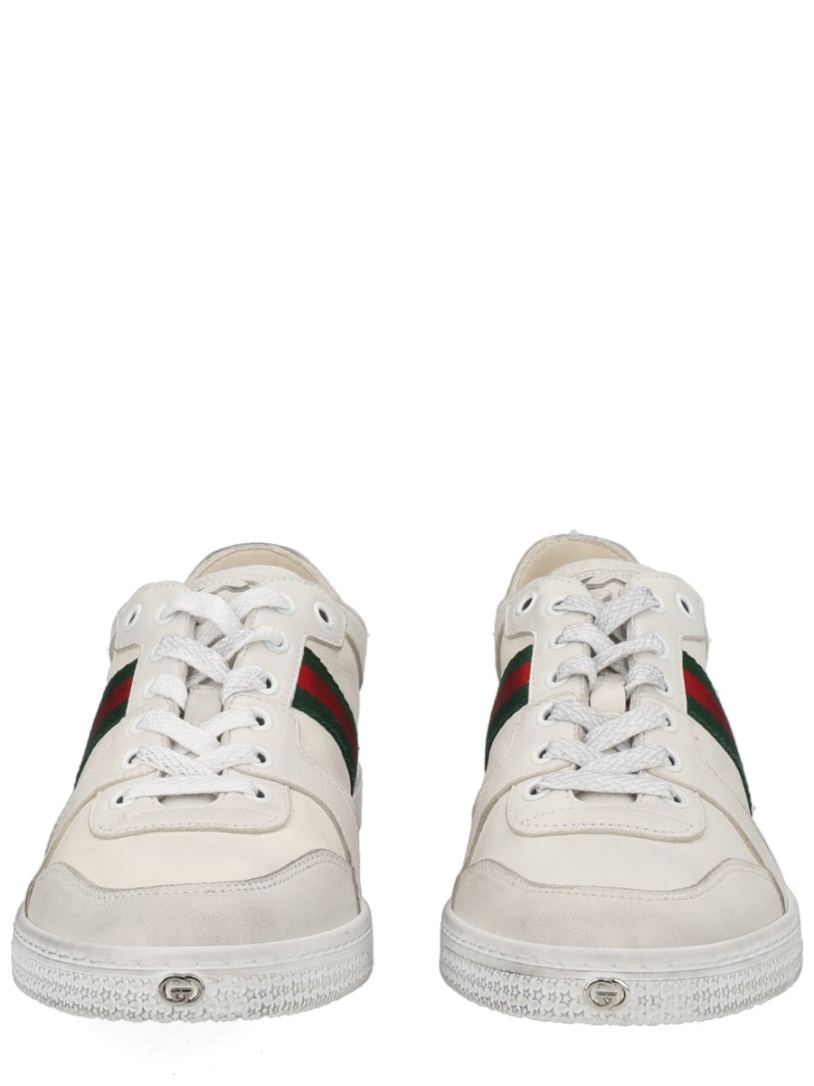 Gucci Women "Stretch" Leather Effect Sneaker GUCCI