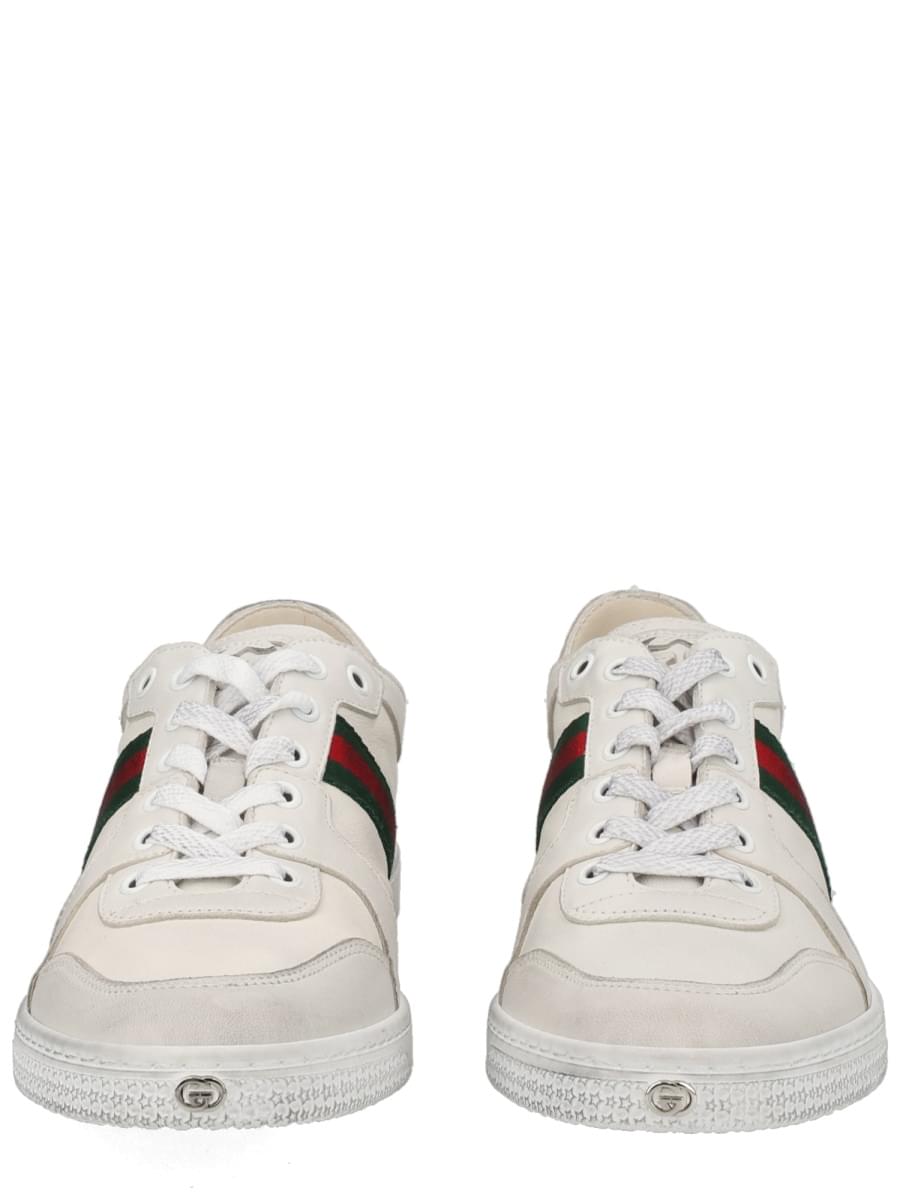 Gucci Women "Stretch" Leather Effect Sneaker GUCCI
