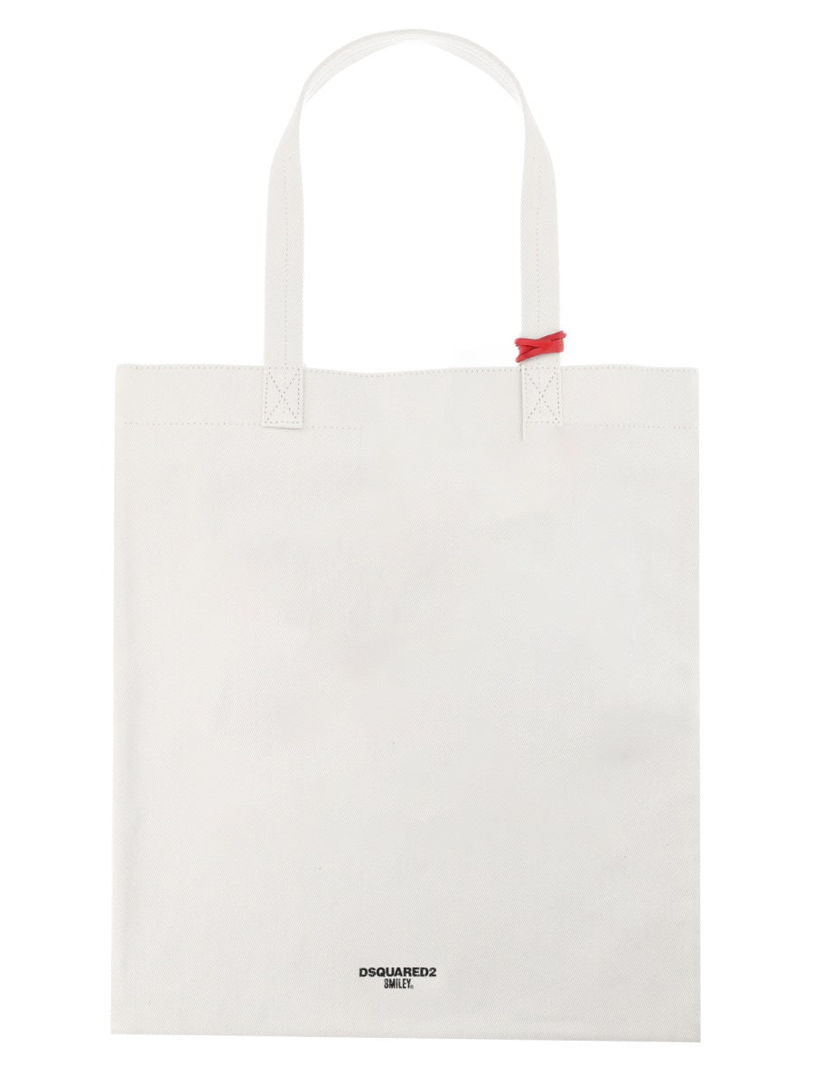 Dsquared2 Men "Smiley X D2" Tote Bag