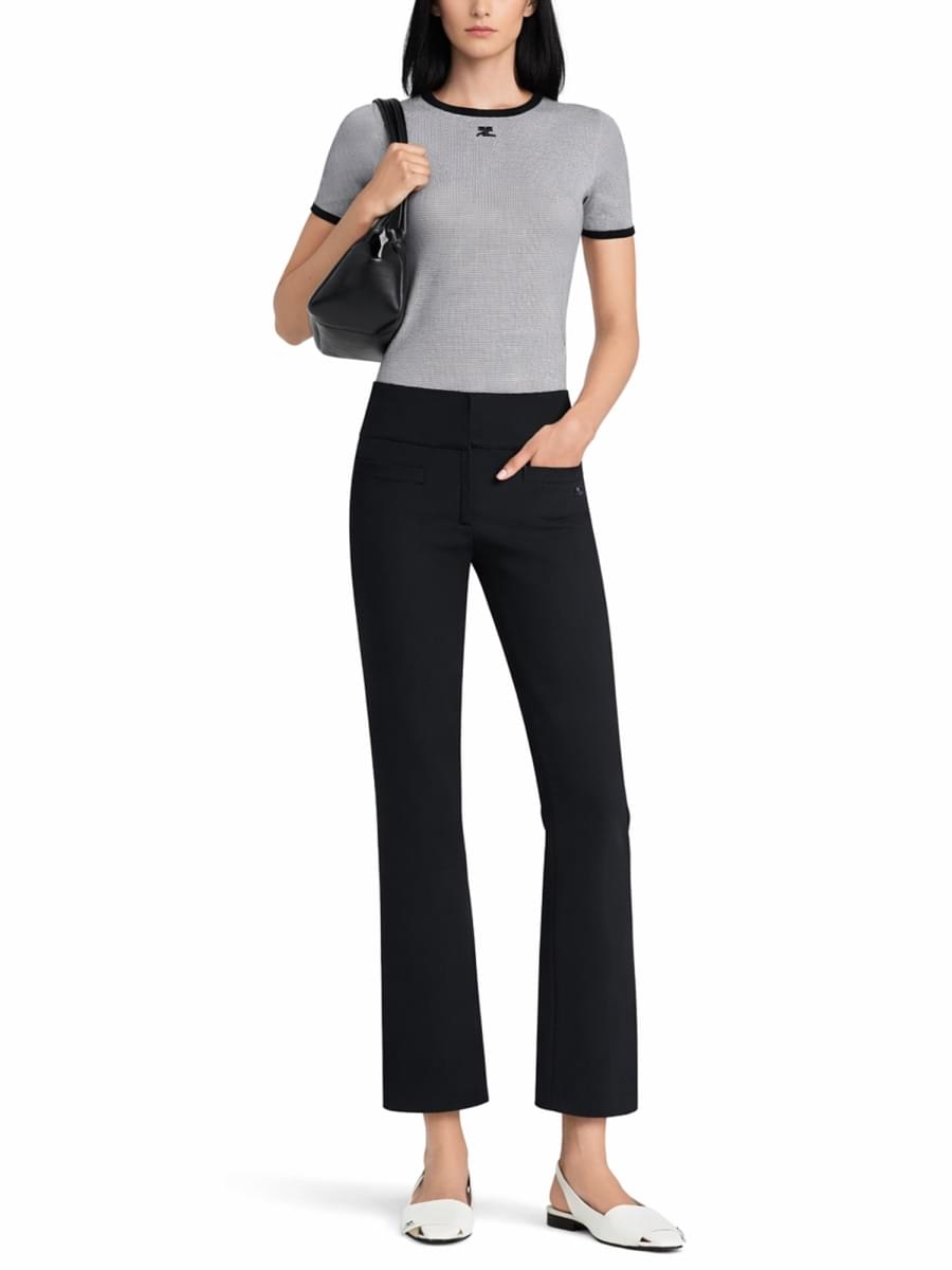 Courreges Women "Signature Contrast" T-Shirt COURREGES