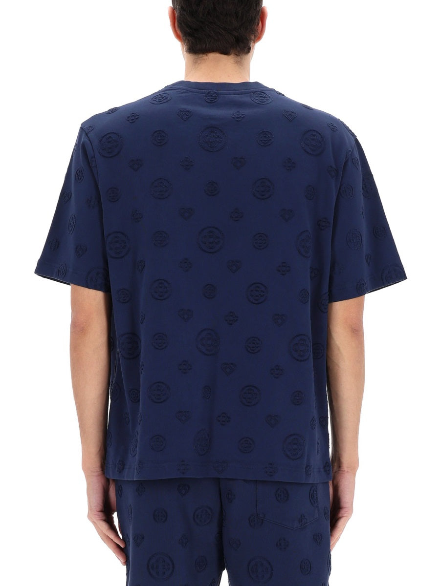 Casablanca Men T-Shirt With Monogram Details CASABLANCA