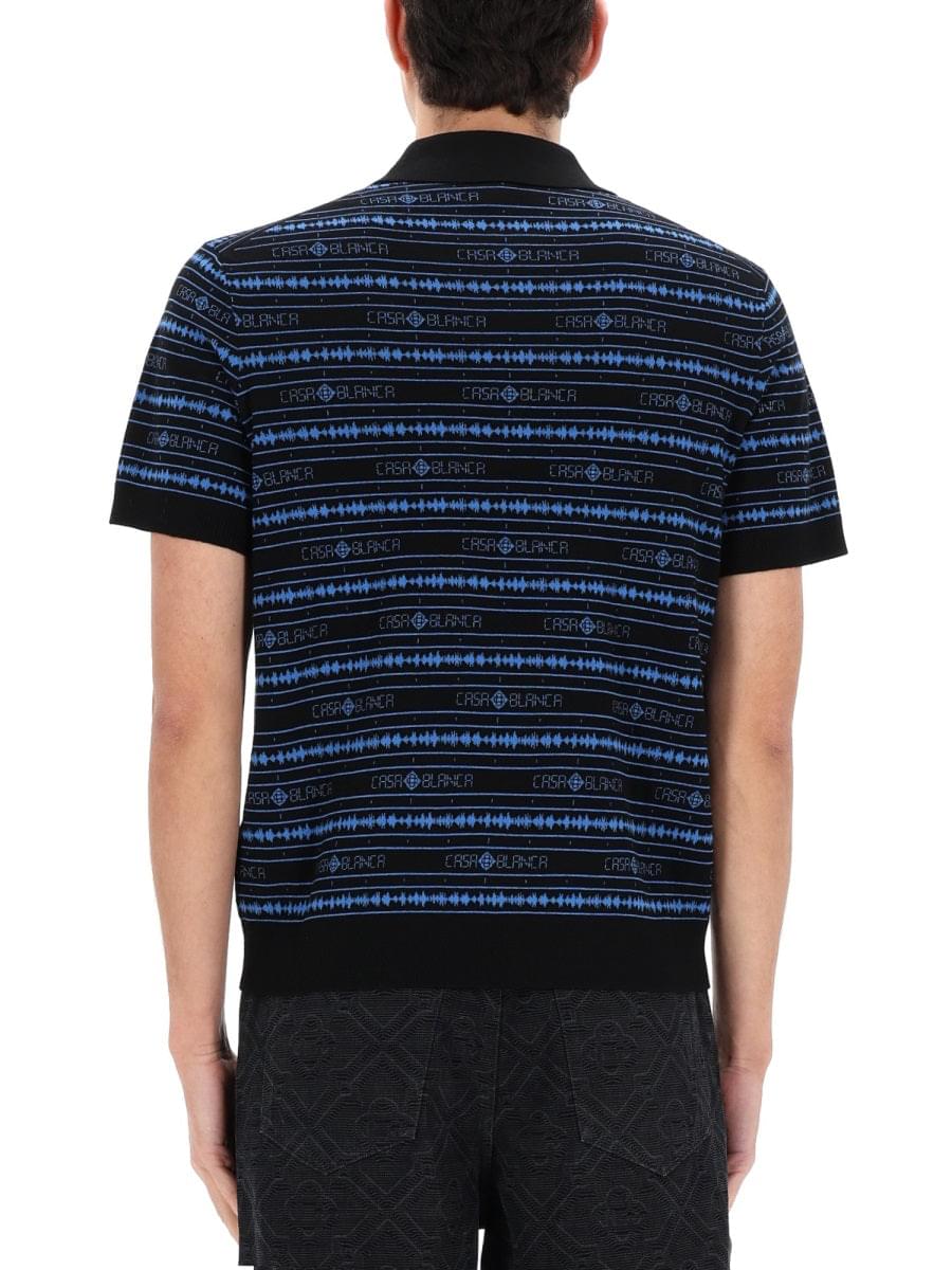 Casablanca Men Polo "Sound Wave" CASABLANCA