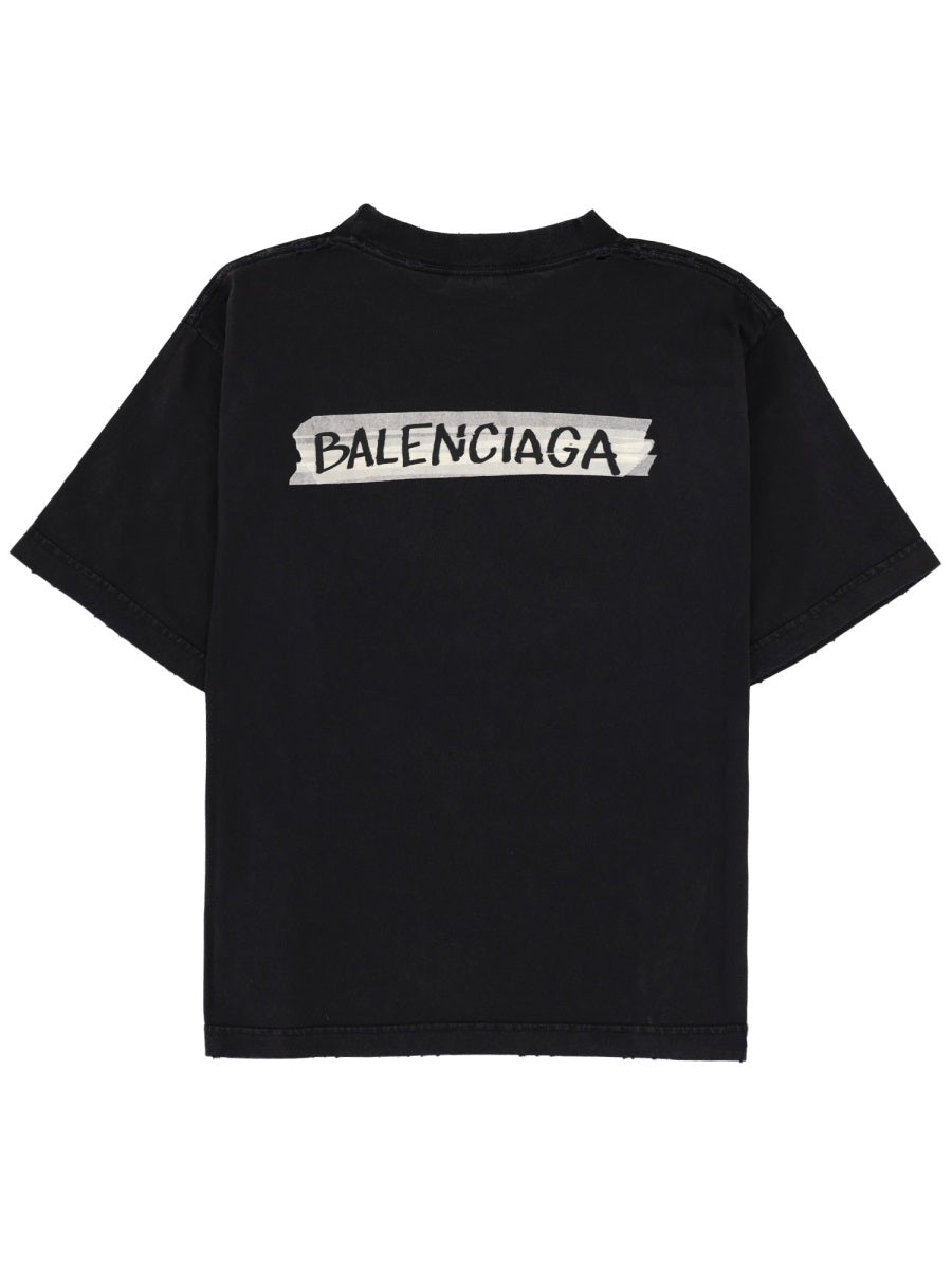 Balenciaga Women T-Shirt With Logo BALENCIAGA
