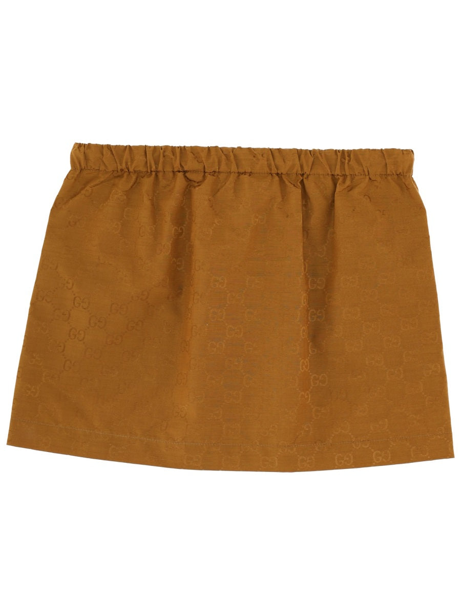 Gucci Women Miniskirt With "Gg" Texture GUCCI