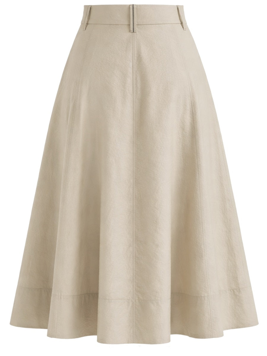Brunello Cucinelli Women Cotton Poplin Tailored Skirt BRUNELLO CUCINELLI