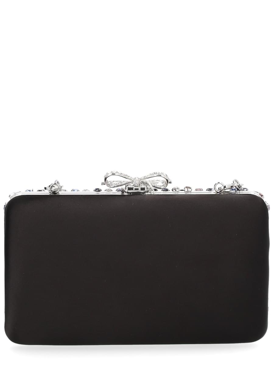 Self-Portrait Women "Crystal Chainmail" Clutch Bag SELF-PORTRAIT