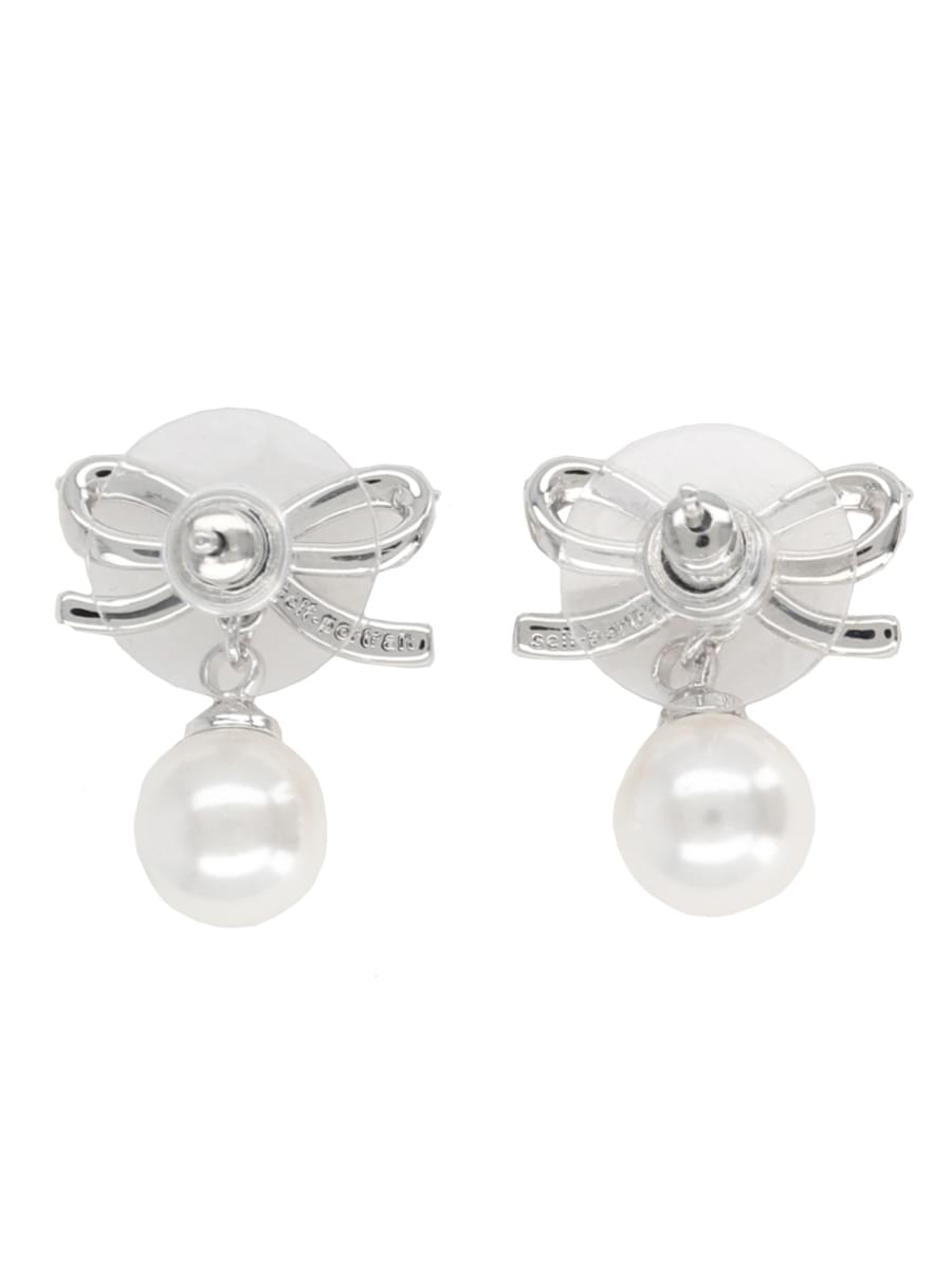 Self-Portrait Women "Bow Pearl" Earrings SELF-PORTRAIT