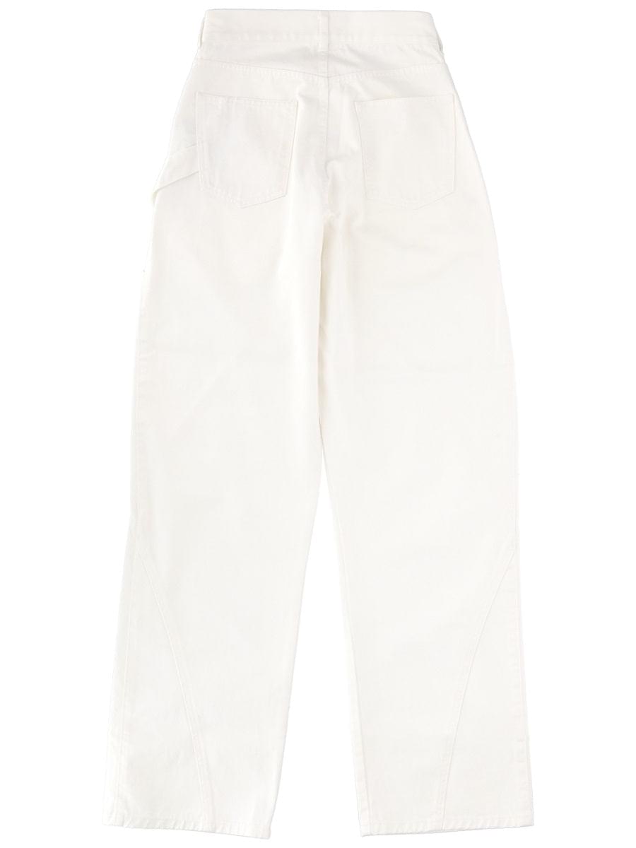Jw Anderson Women Jeans With Logo Patch J.W. ANDERSON