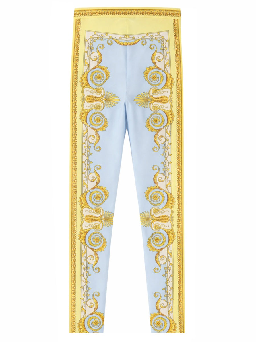 Versace Women Leggings With "Baroque" Print VERSACE