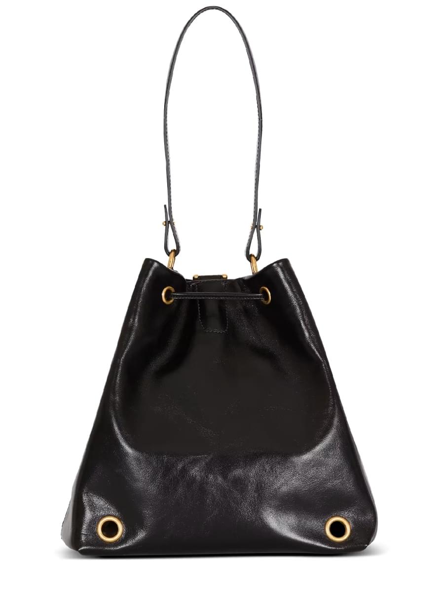Balmain Unisex Balmain Unisex "Pulse" Convertible Leather Backpack BALMAIN