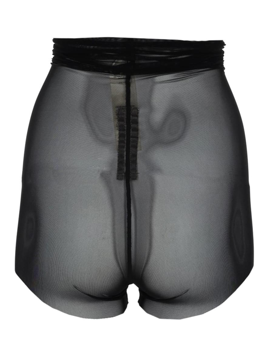 Rick Owens Women Semi-Transparent High-Waisted Shorts RICK OWENS