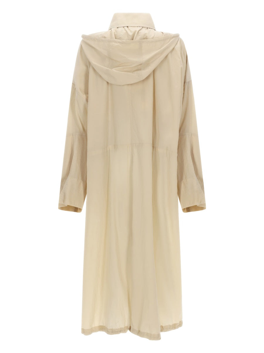 Sportmax Women Long Raincoat With Hood SPORTMAX