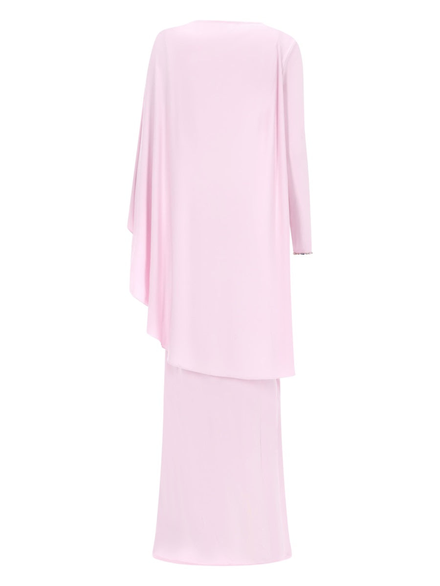 Self-Portrait Women Long Draped Dress SELF-PORTRAIT
