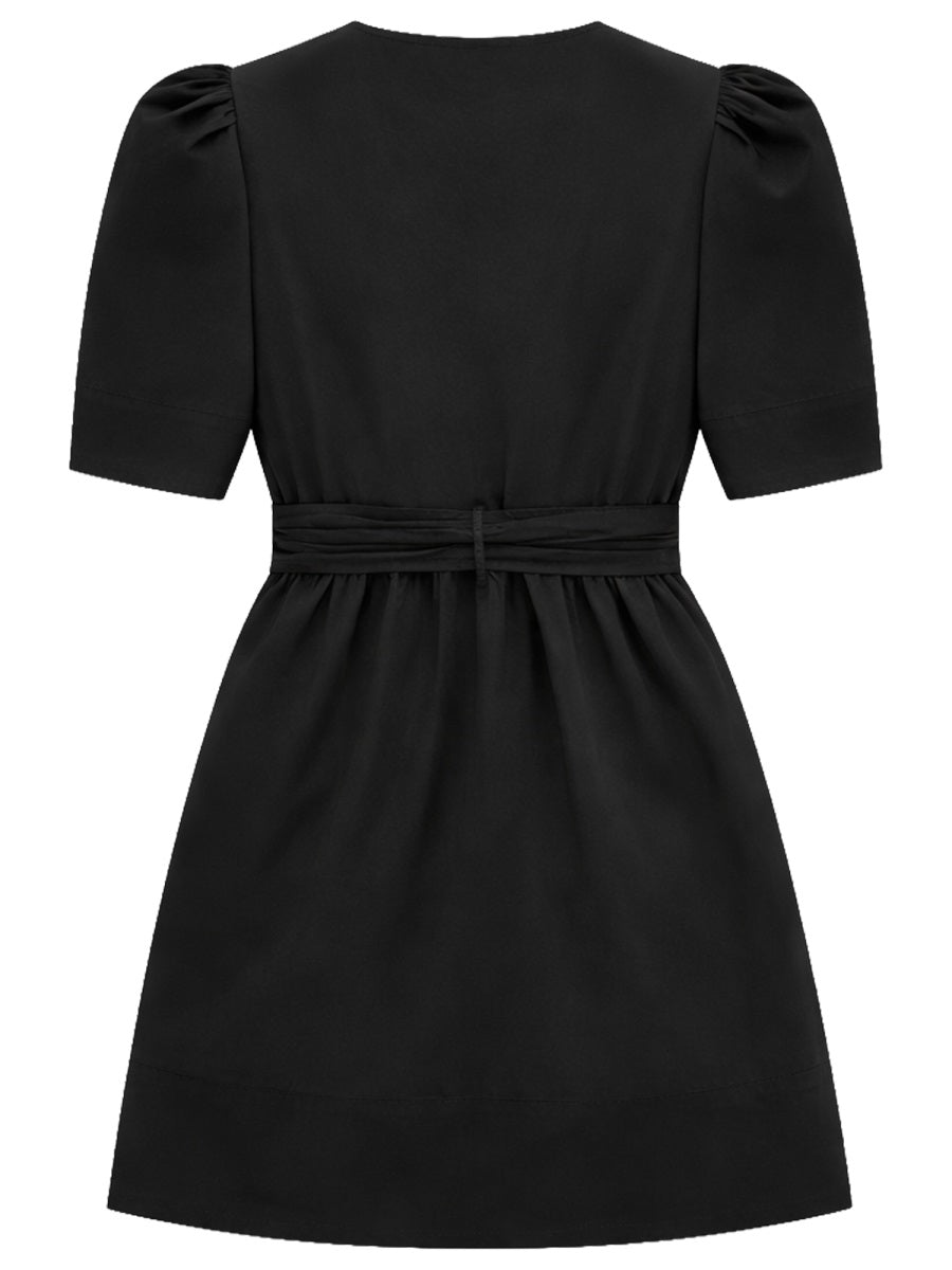 Ganni Women Mini Dress With Bows GANNI