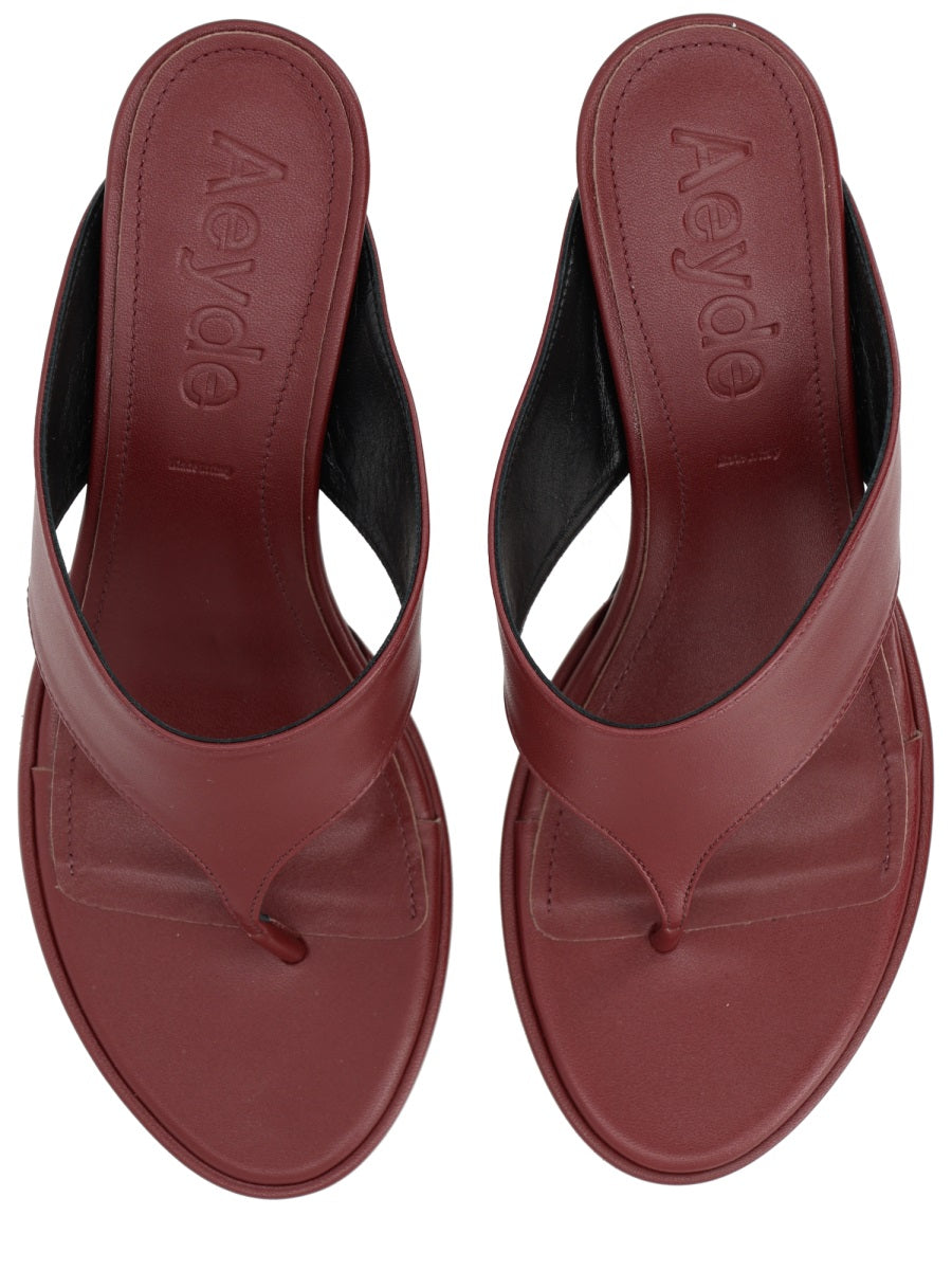 Aeyde Women Thong Sandal With Heel AEYDE