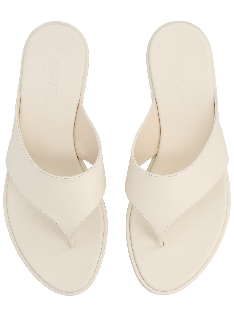 Aeyde Women Leather Thong Sandal AEYDE
