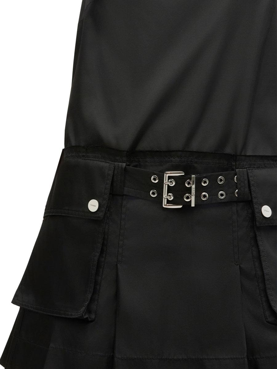 Ganni Women Mini Dress With Belt GANNI