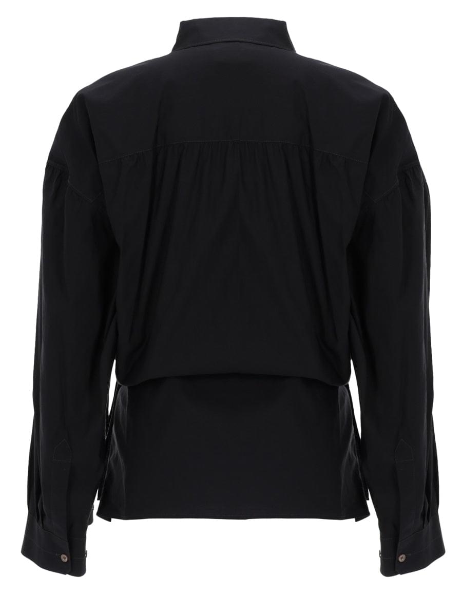 Lemaire Women "Straight Collar Twisted" Shirt LEMAIRE