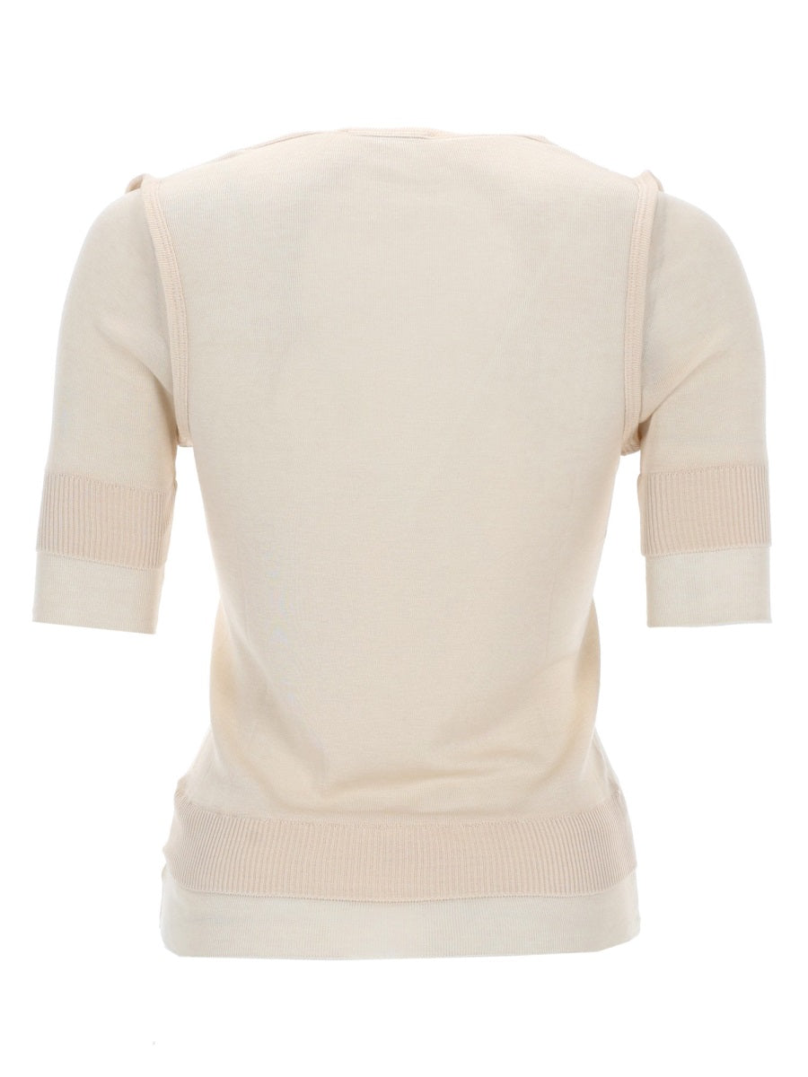 Lemaire Women "Trompe L'oeil" Viscose And Silk Top LEMAIRE