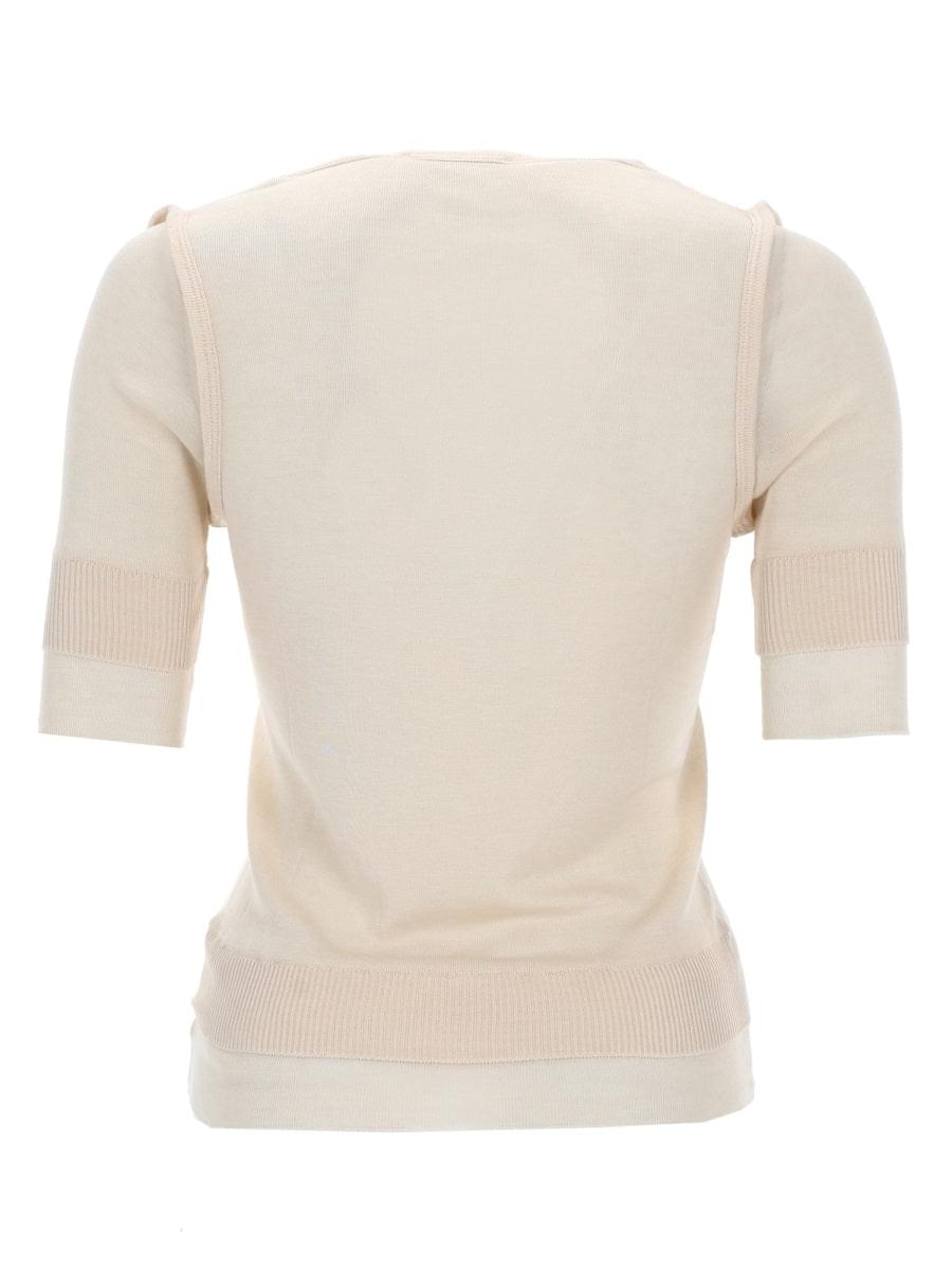 Lemaire Women "Trompe L'oeil" Viscose And Silk Top LEMAIRE