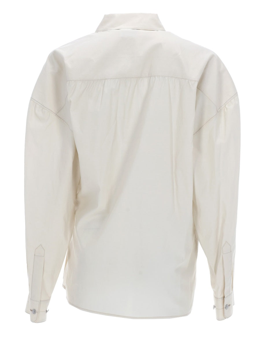 Lemaire Women "Straight Collar Twisted" Shirt LEMAIRE