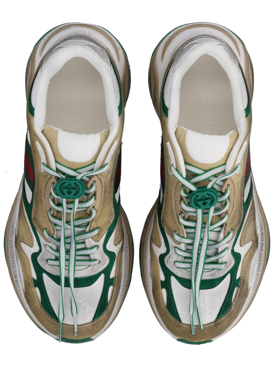 Gucci Men Suede Sneaker GUCCI