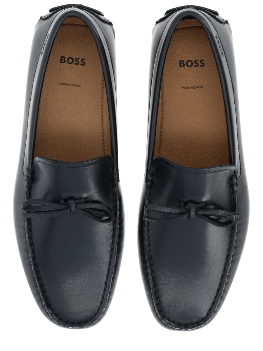Boss Men Moccasin With Bow BOSS