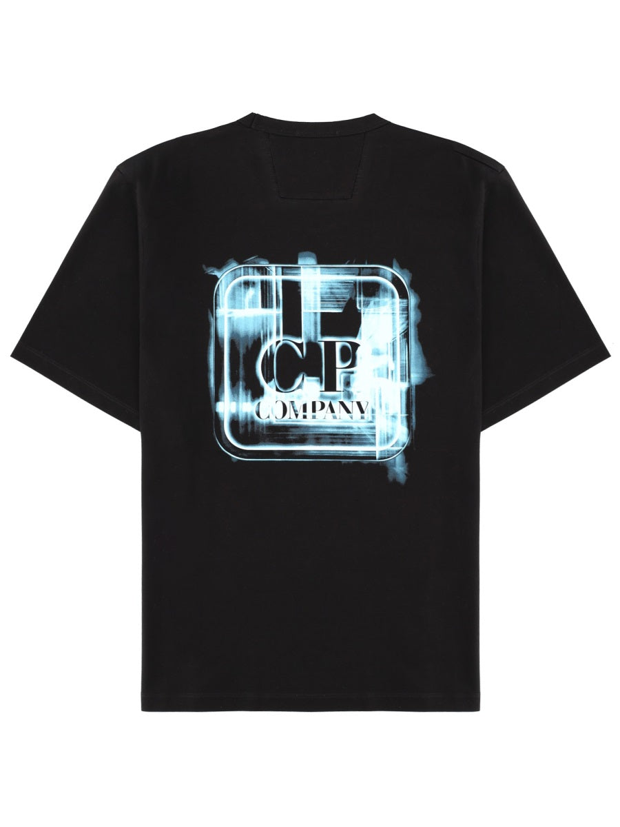 C.P. Company Men T-Shirt With Logo And Print C.P. COMPANY