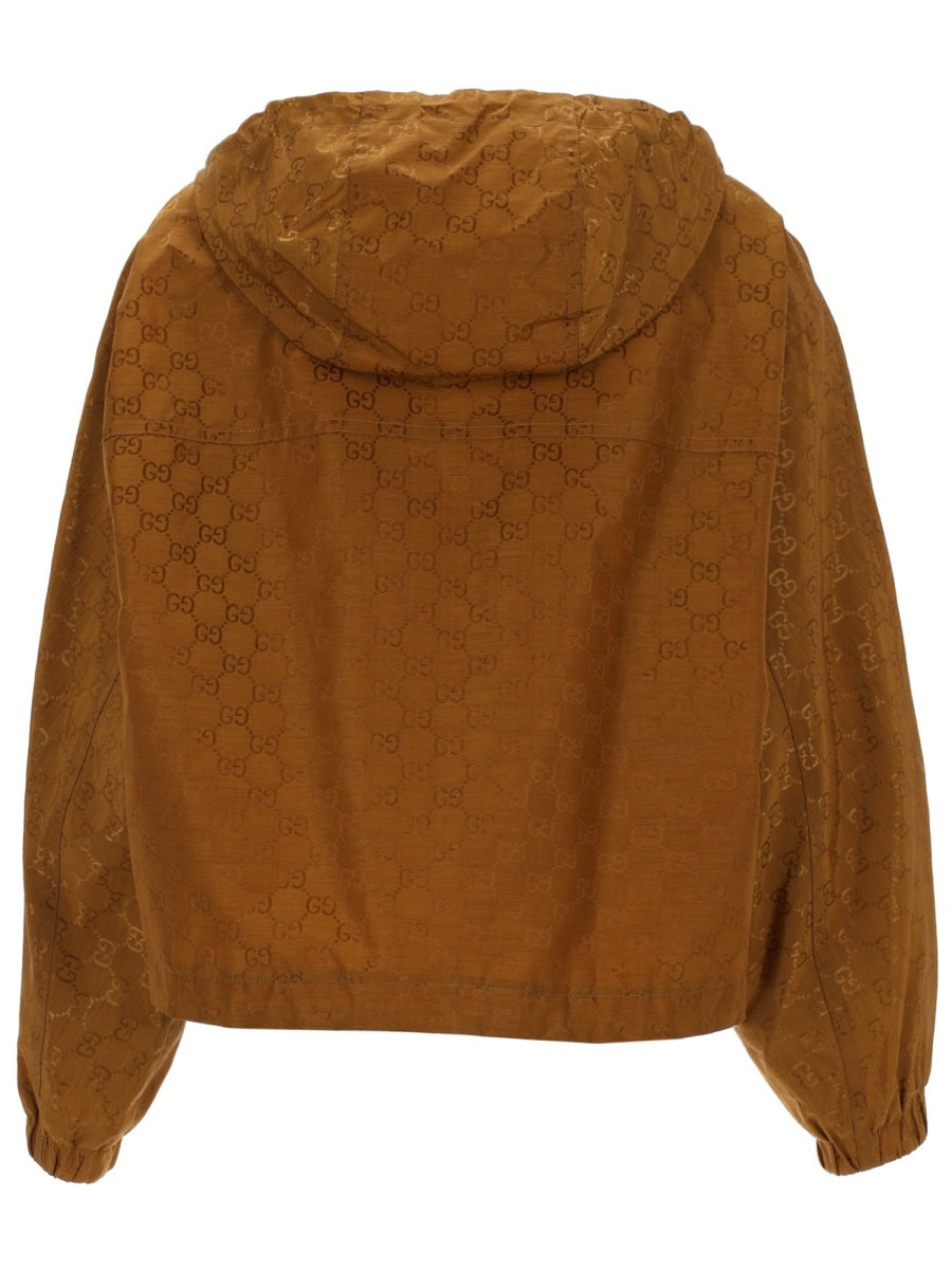 Gucci Women Gg Fabric Bomber Jacket GUCCI