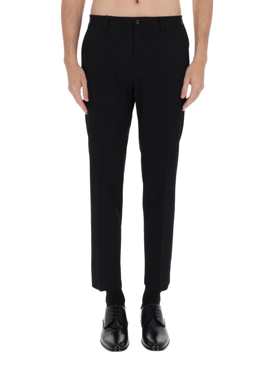 Dolce & Gabbana Men Straight Wool Pants DOLCE & GABBANA