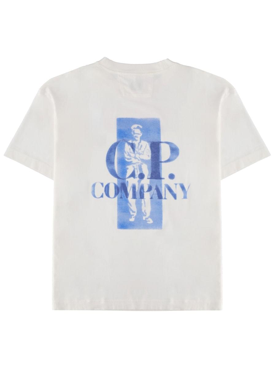 C.P. Company Men T-Shirt With Logo And Print C.P. COMPANY