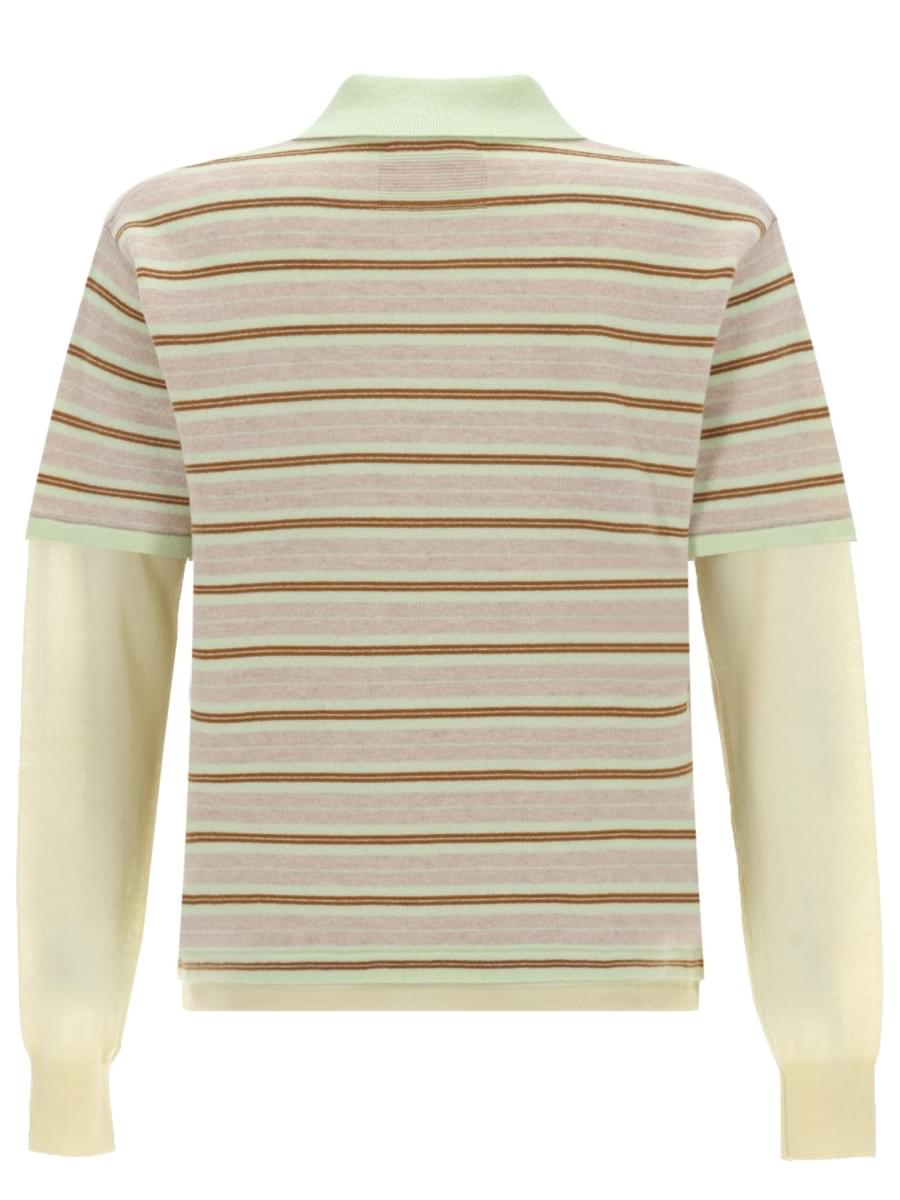 Guest In Residence Women "Layered Stripe Rugby" Polo Shirt GUEST IN RESIDENCE