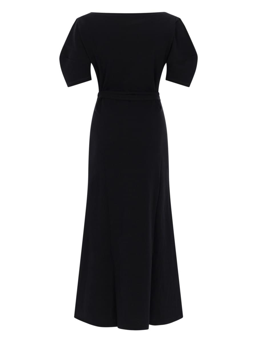 Lemaire Women Cotton And Linen Midi Dress LEMAIRE