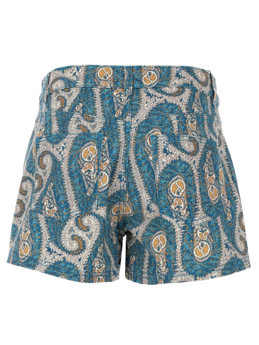 Etro Women Shorts Con Stampa Paisley