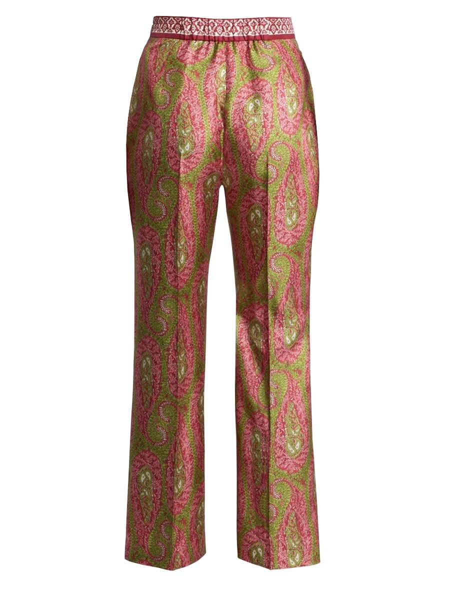 Etro Women Paisley Foliage "Bootcut" Pants ETRO