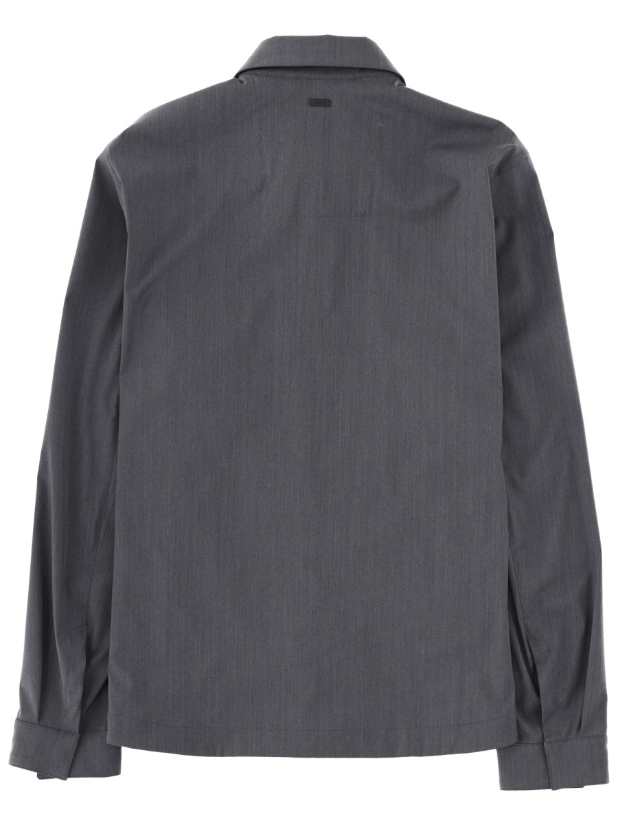 Herno Men Overshirt In Misto Lana HERNO