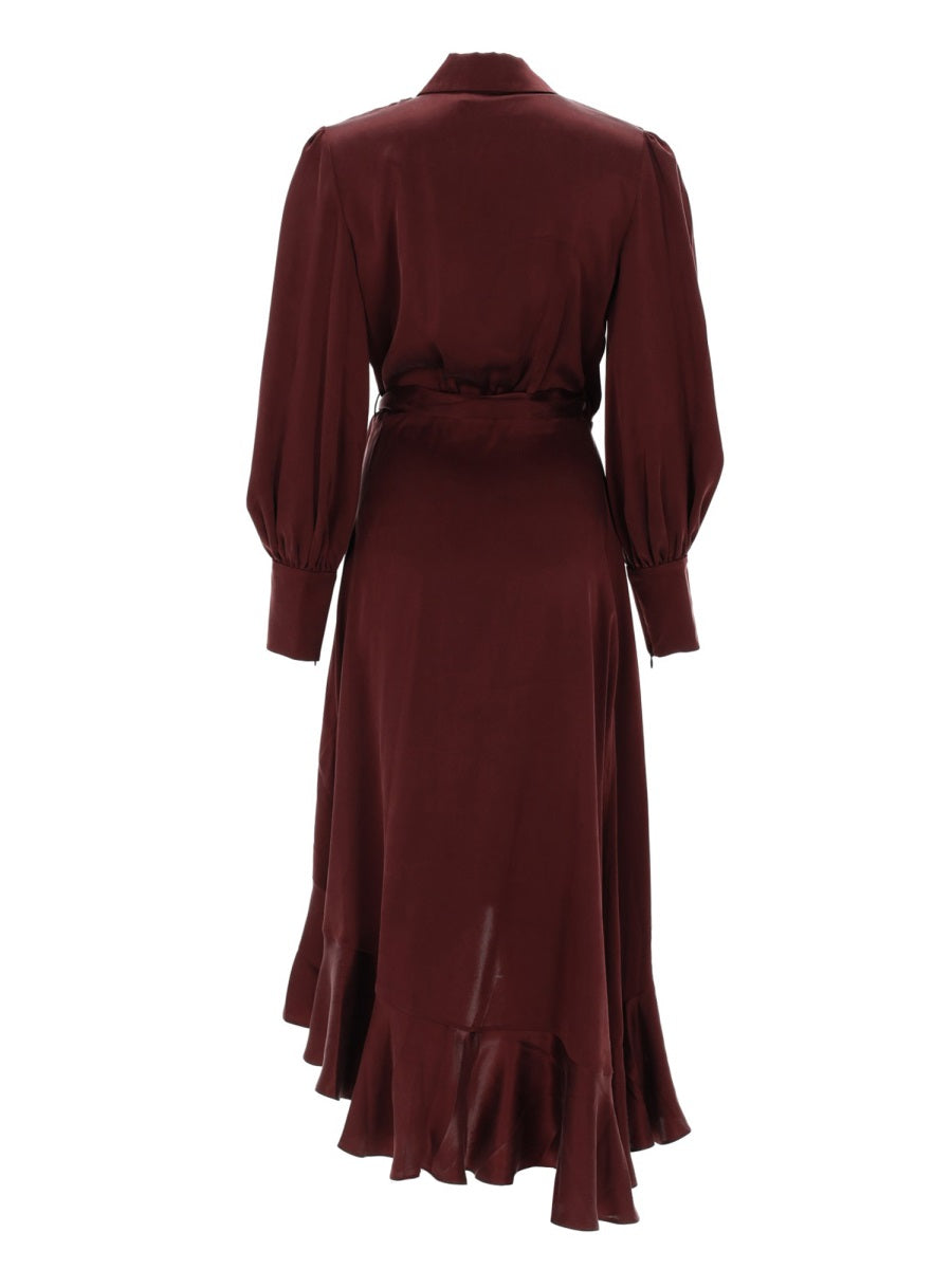 Zimmermann Women Abito Midi In Seta ZIMMERMANN