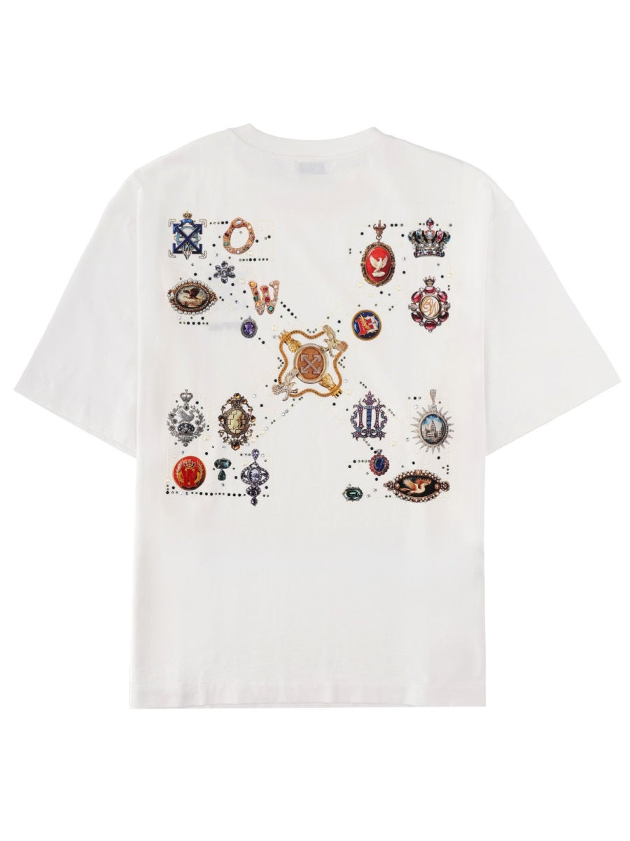 Off-White Men T-Shirt Con Logo OFF-WHITE