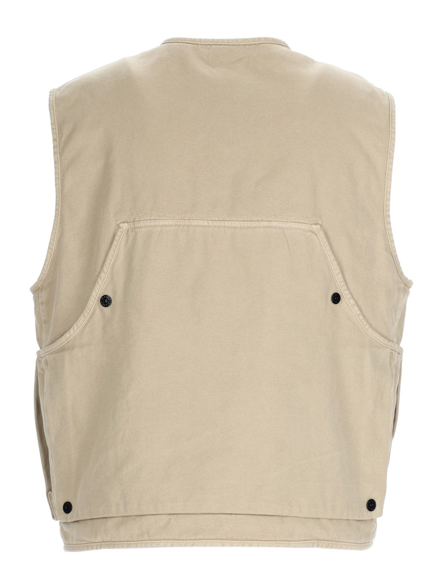 Stone Island Men Gilet Oversize Con Patch Logo STONE ISLAND
