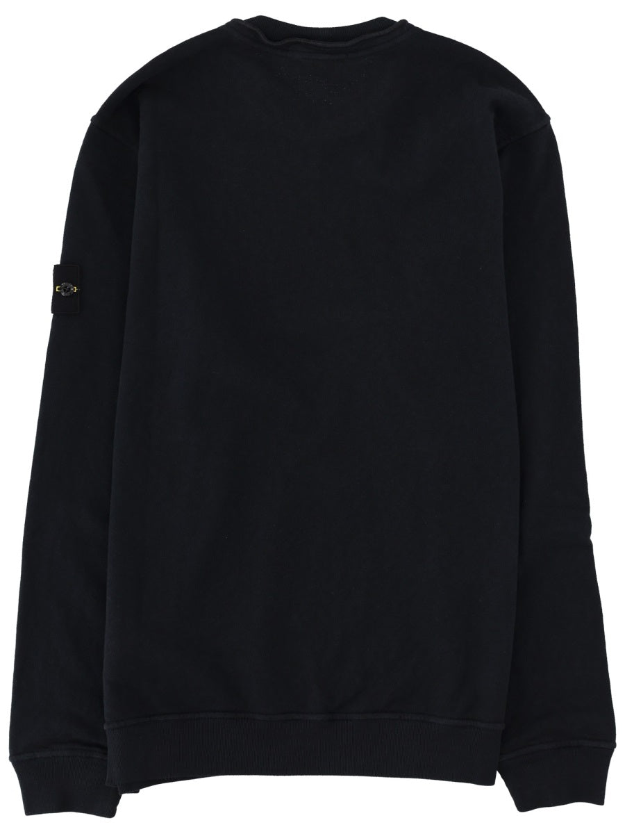 Stone Island Men Felpa Con Patch Logo STONE ISLAND